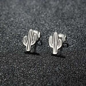 Cactus Stud Stainless Steel Earrings Western Jewelry‎ Minimalist